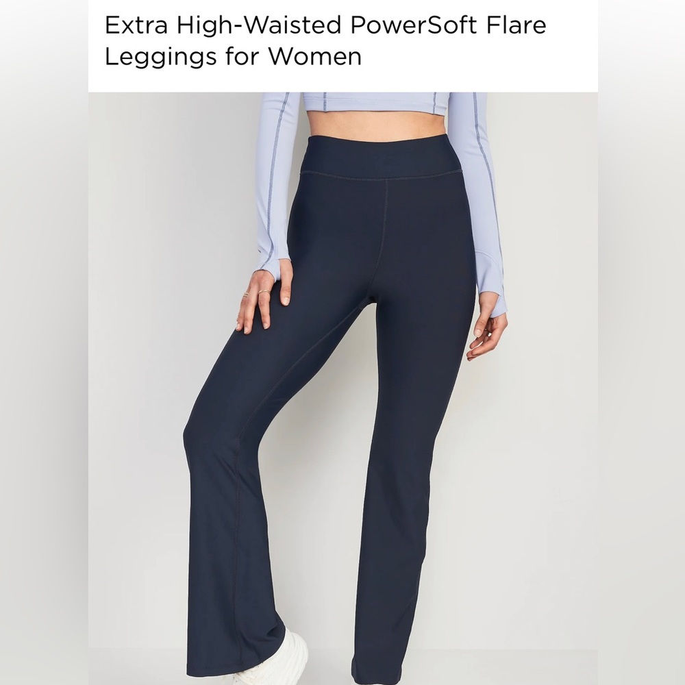 Old Navy Powersoft extra high-rise flare size large